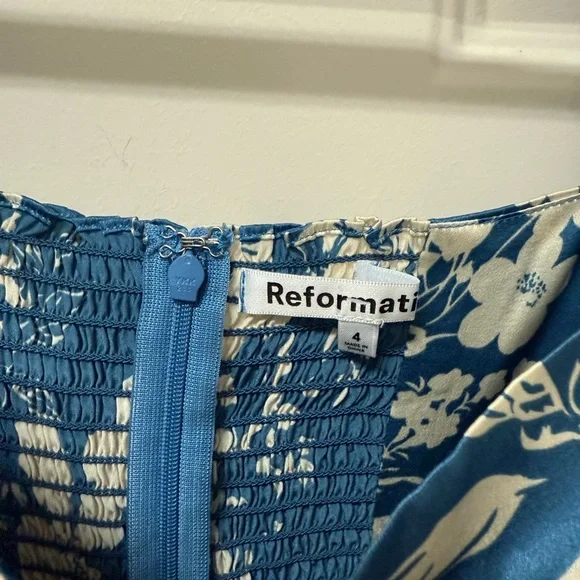 Reformation Gloriana floral-print Silk Dress - Picture 8 of 11